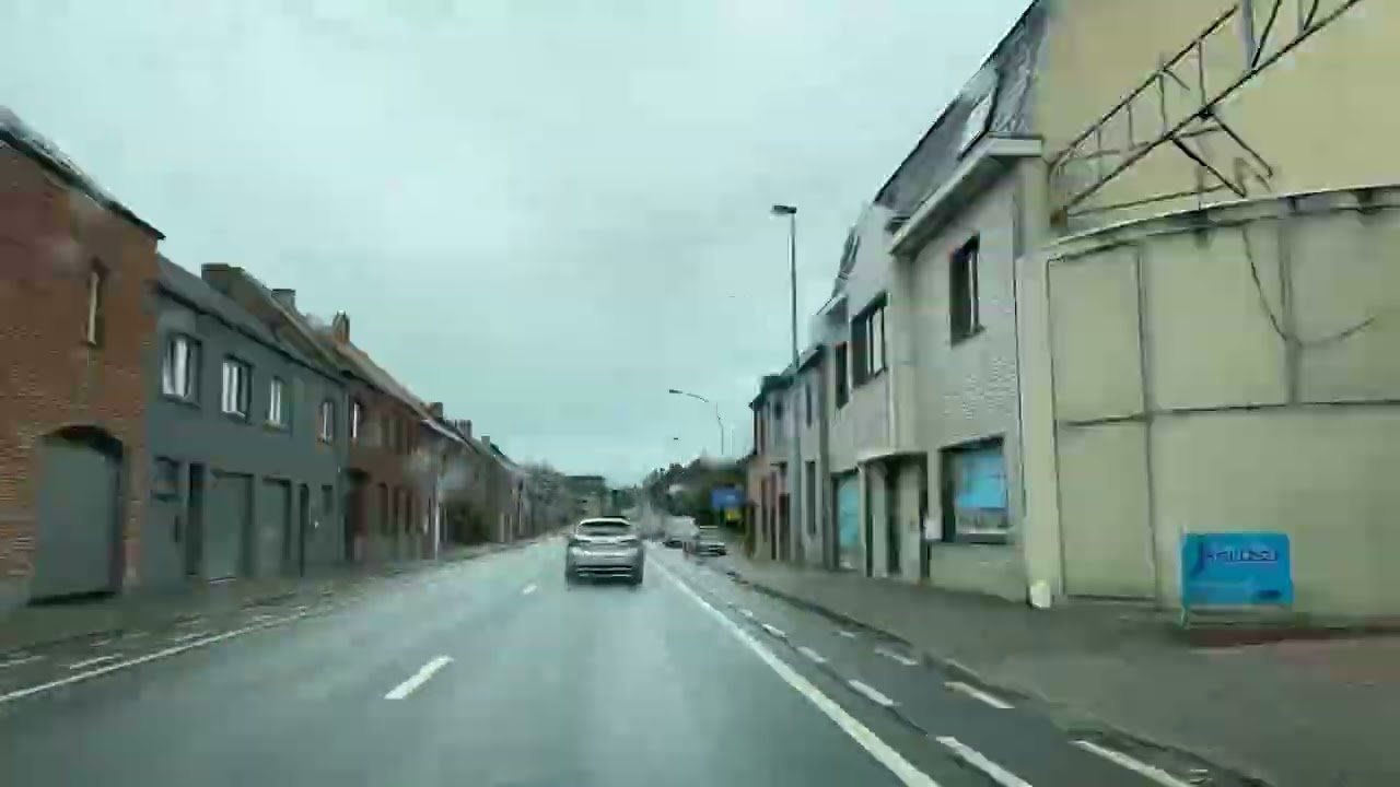 Driving in Belgium, on the way to a photoshoot in Zottegem