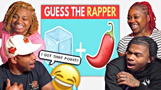 HILARIOUS Guess The RAPPER by EMOJI W/ OUR DAD | REACTION