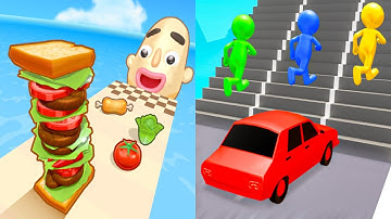 Shape Shifting VS Sandwich Runner - All Level Speed Run Gameplay Ep10