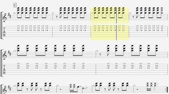 Radwimps 会心の一撃 ギター タブ譜 Guitar Tab Youtube