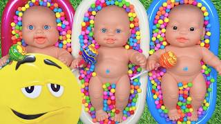 Rainbow Candy Explosion! Bathtub Mixing ASMR &amp; 3D Satisfying Video