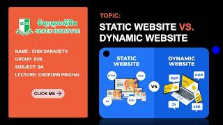 Static Website vs Dynamic Website Chin Daraseth-su8