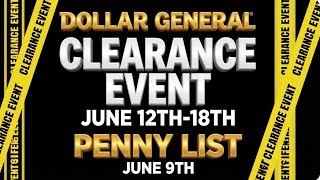 Dollar General News penny List / Clearance Event Markdowns