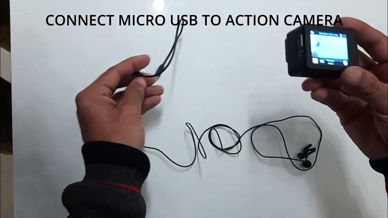How to connect external microphone with IZI ONE 5K Action Camera YouTube