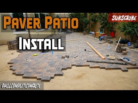 How to Install a Paver Patio Full DIY Guide! Paver Laying day Part 4