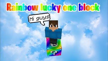 Rainbow lucky one block download now for minecraft pe 1.16+
