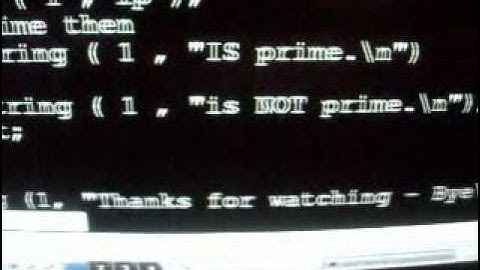 ALGOL 60 program identifying prime numbers