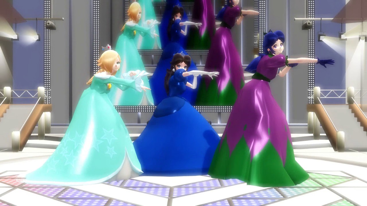 MMD Dream Fighter (Mario princess X Mario oc's )