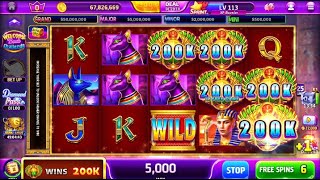 Golden Casino - Ancient Scarab｜Free Game｜Collect Bonus｜Each 200K｜Tournament Record screenshot 5