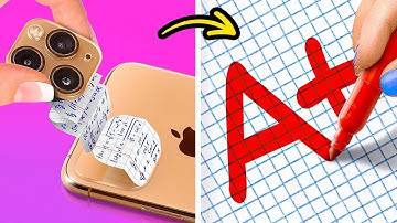 MẸO GIAN LẬN TRÊN TRƯỜNG VÀ Ý TƯỞNG DỤNG CỤ THỦ CÔNG | Cách Để Nổi Tiếng Ở Trường Từ 123 GO Like!