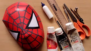 How to Make SPIDERMAN MASK Tobey Maguire || #mask #artclass4me #spiderman
