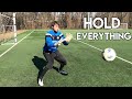 How to catch hard shots in soccer  goalkeeper training