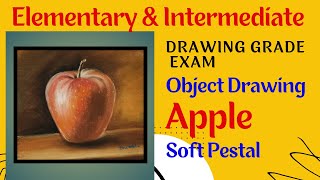 Mastering Object Drawing: Creating a Realistic Apple with Soft Pastels Drawing Grade Exam Prep" screenshot 1
