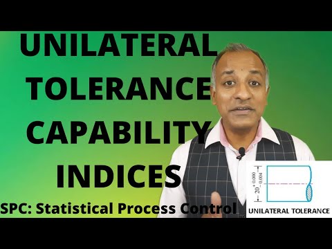 SPC: Unilateral Tolerance Capability Indices | IATF 16949 | ENGLISH
