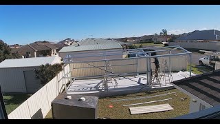 Shed build time lapse   Australia