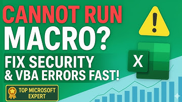 Top Microsoft Expert Reveals VBA Secrets | Fix Excel Macro Errors & Enable Macros Easily