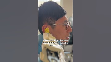 Taking ear impressions for ACS custom moulded earplugs for live music #earplugs