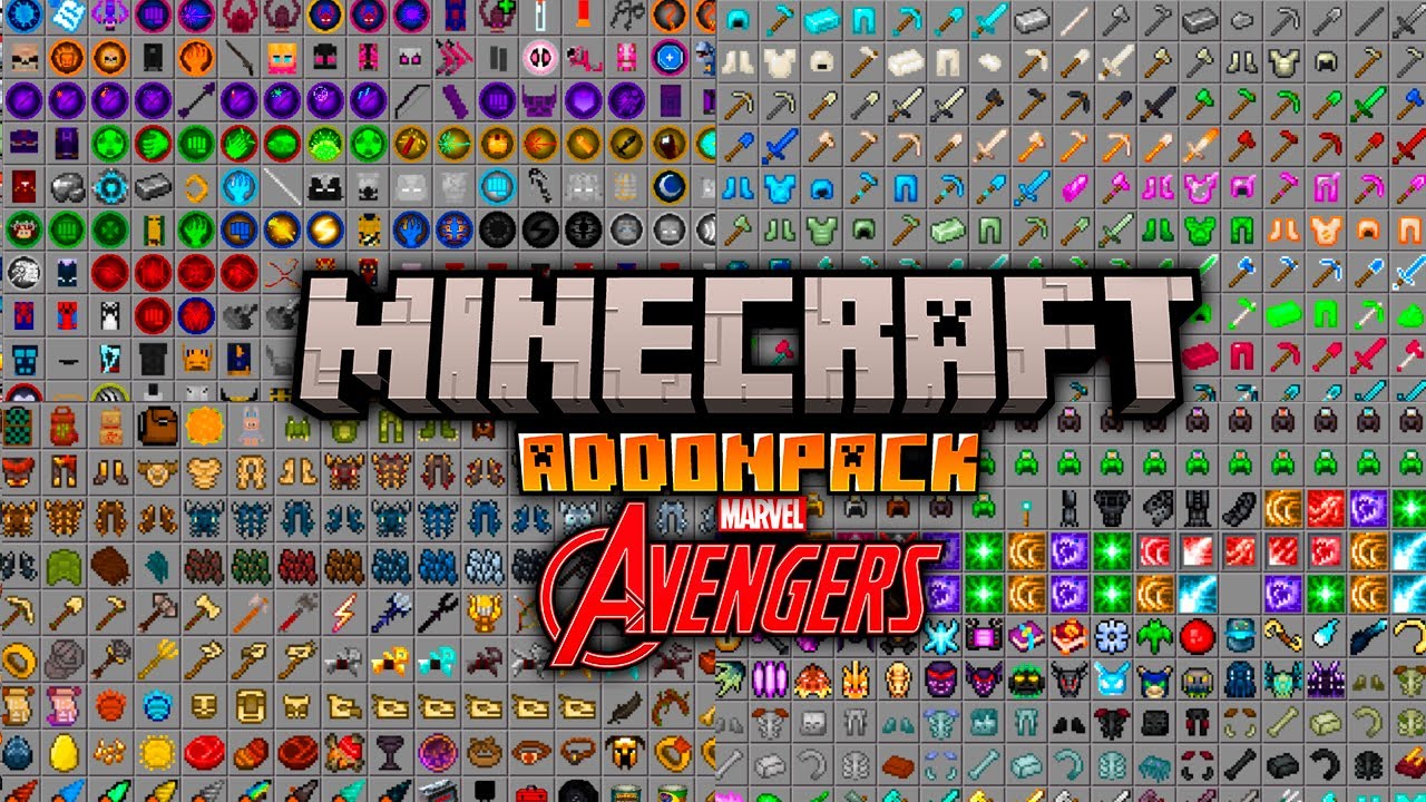 SAIU A NOVA Addonpack de SUPER HEROIS DA Marvel  para Minecraft PE 1.21.132+
