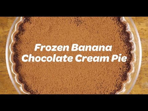 Frozen Banana Chocolate Cream Pie Recipe