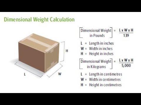 Dimensional Weight Calculator - YouTube