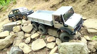 6x6 crawlen im Stöffelpark mit Cross rc &amp; Yikong