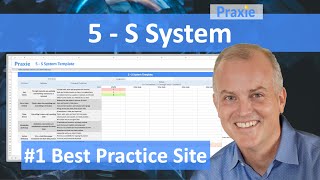 What is the 5S system and how can the template and process be used for manufacturing projects?