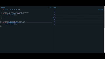 Reverse array in JavaScript using for loop