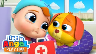 Bingo Is Sick | Fun Sing Along Songs by Little Angel Playtime