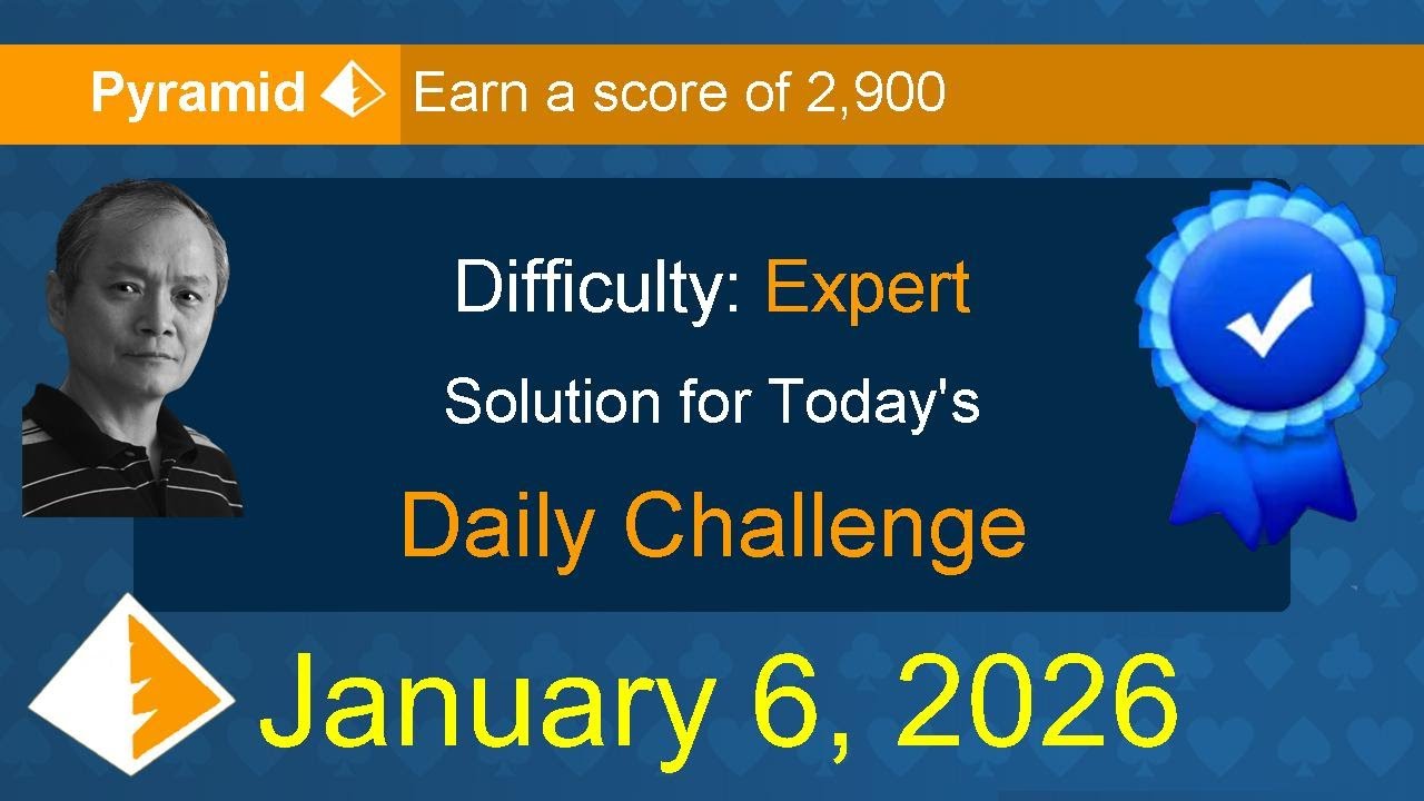 Microsoft Solitaire Collection: Pyramid - Expert - January 6, 2026