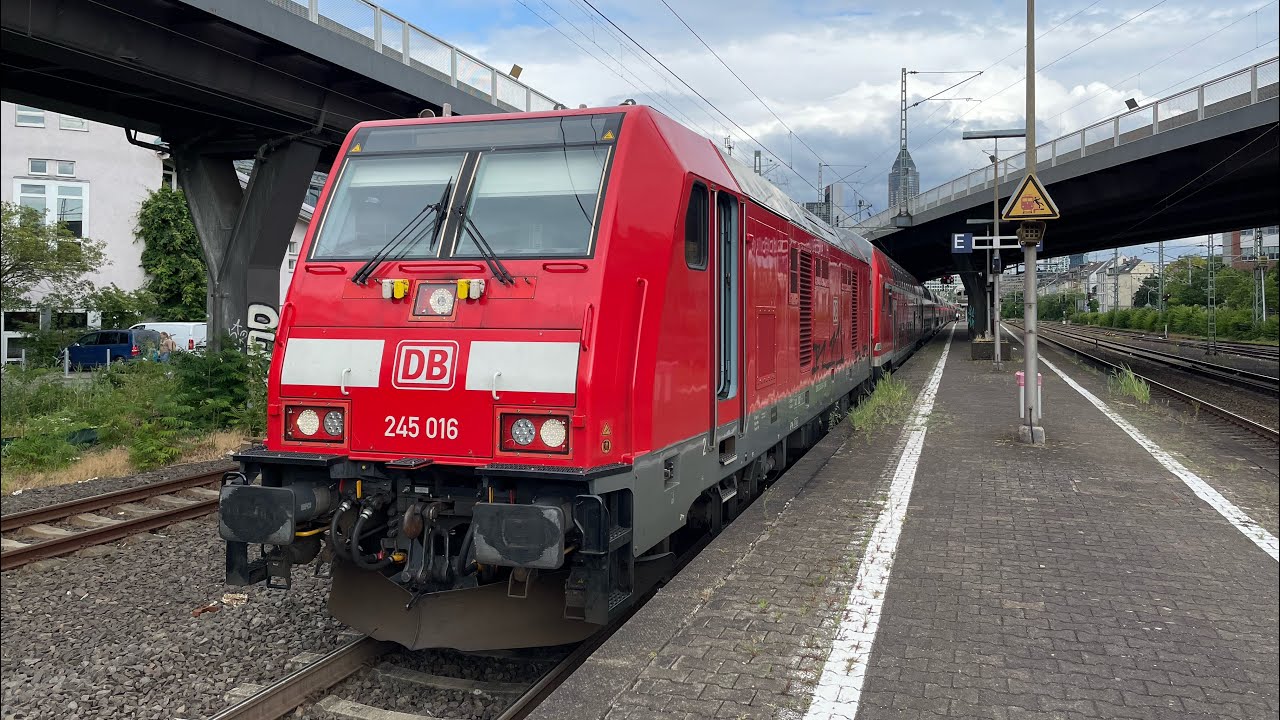 DB Regio 245 016 & 245 018 depart Frankfurt Süd - 21/7/23