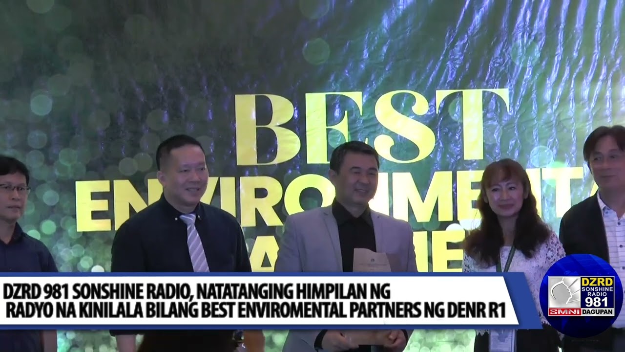 DZRD 981 Sonshine Radio, natatanging himpilan ng radyo na kinilala bilang best Environmental Partner