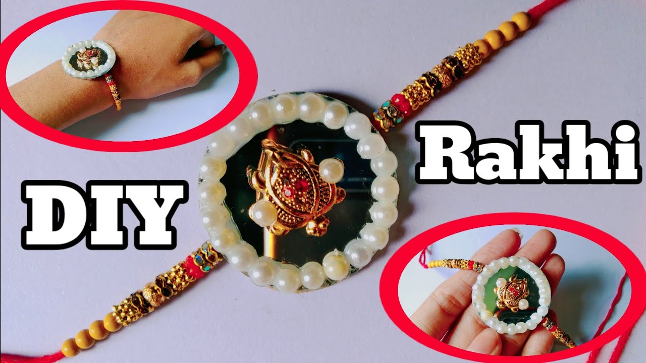 How to make Diy Rakhi at Home • Beautiful Rakhi Design • Handmade Rakhi ...