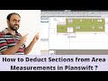 Area measurements  section deduction  planswift tutorial