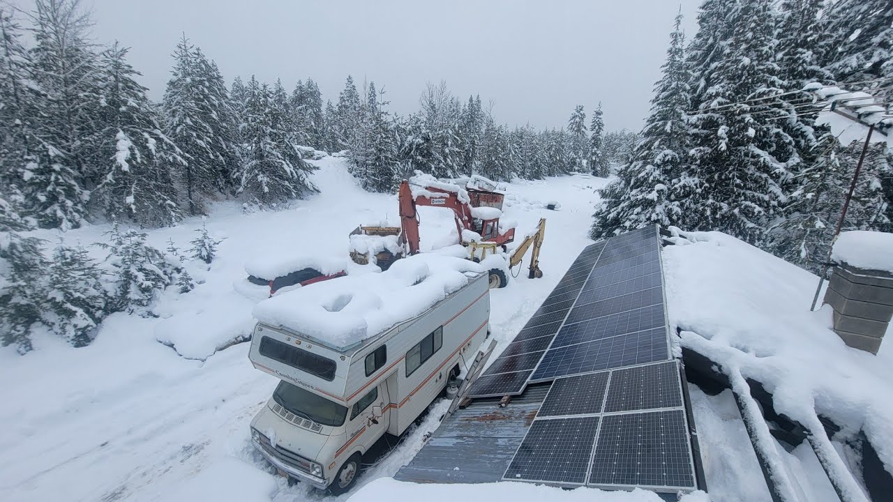 My solar panel output December 21 in N. Idaho on a cloudy day