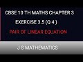 Linear equation chapter -3 (10th cbse) mathematics 
