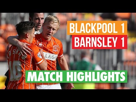 football score Highlights: Blackpool 1 Barnsley 1