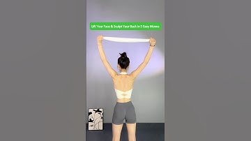 5 Towel Back Exercises for Women to Sculpt Collarbones, Lift the Face & Improve Posture at Home