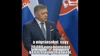 Fico Orbán Viktorról: Szlovákiában a normális emberek között rendkívül népszer vagy. #shortsfeed