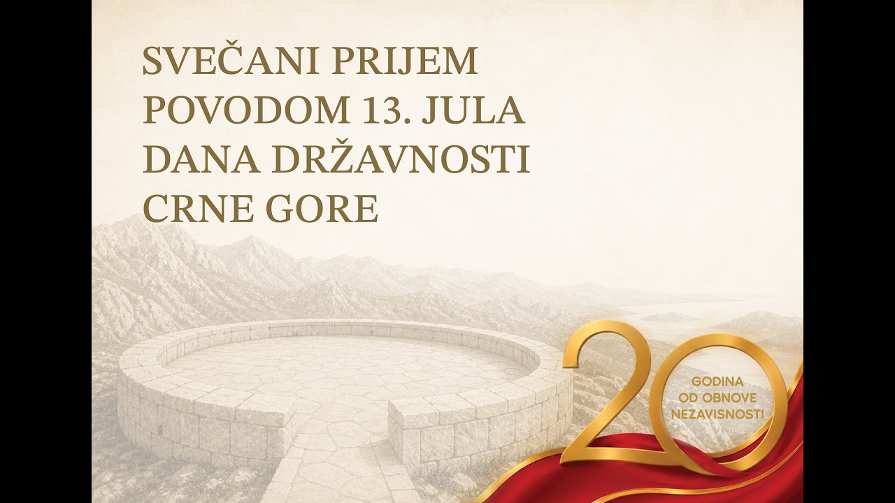 Svecani prijem povodom 13. Jula,Dana drzavnosti Crne Gore