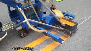 Double Line Marking with RS-1 Road Marking Machine