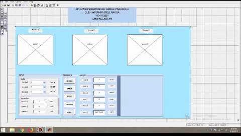 APLIKASI PERHITUNGAN GERAK PARABOLA MENGGUNAKAN GUIDE MATLAB