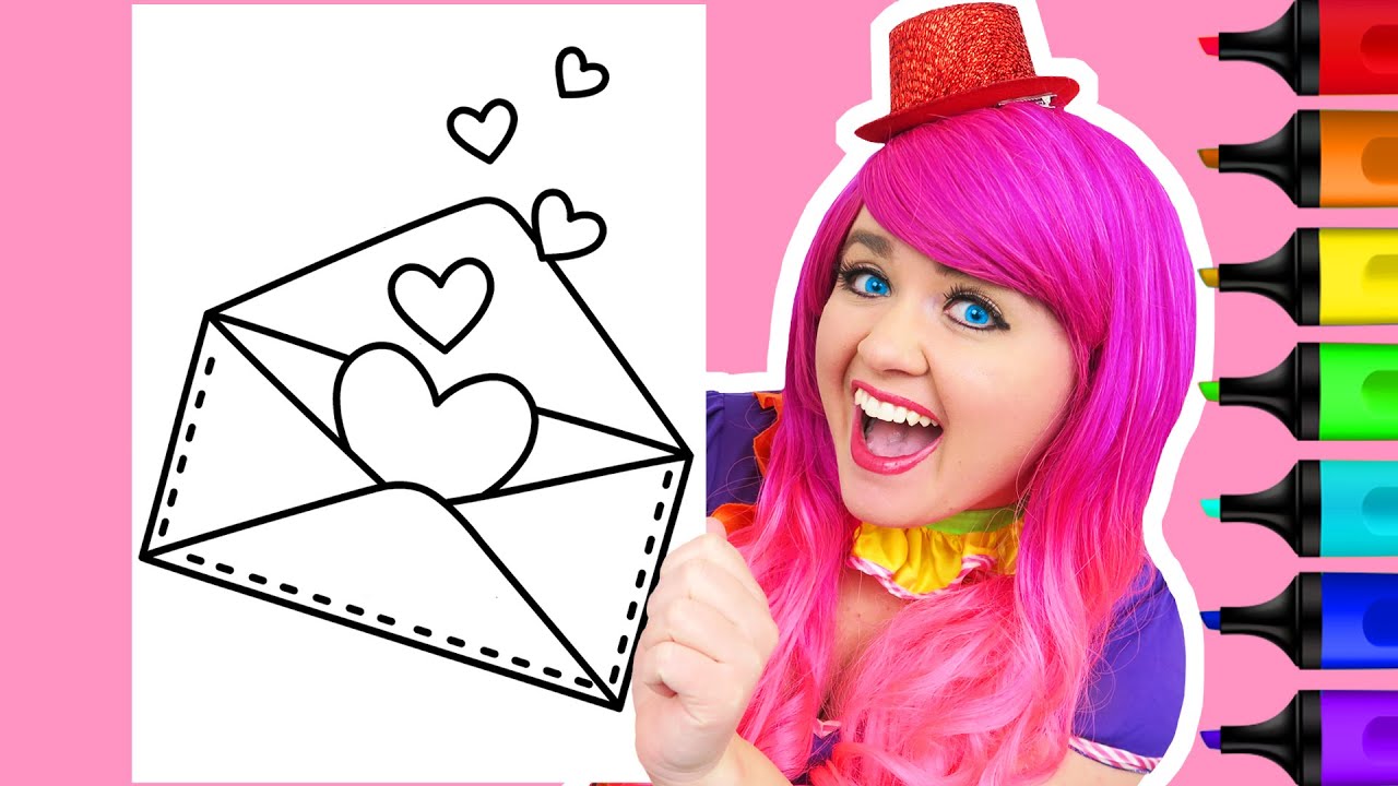 Coloring a Love Note | Valentine's Day - YouTube