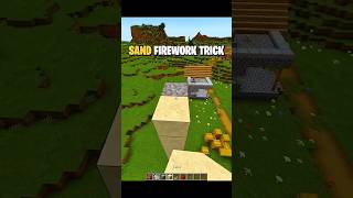 “😱 Sand + Firework Secret Trick in Minecraft!” #shorts #minecraft