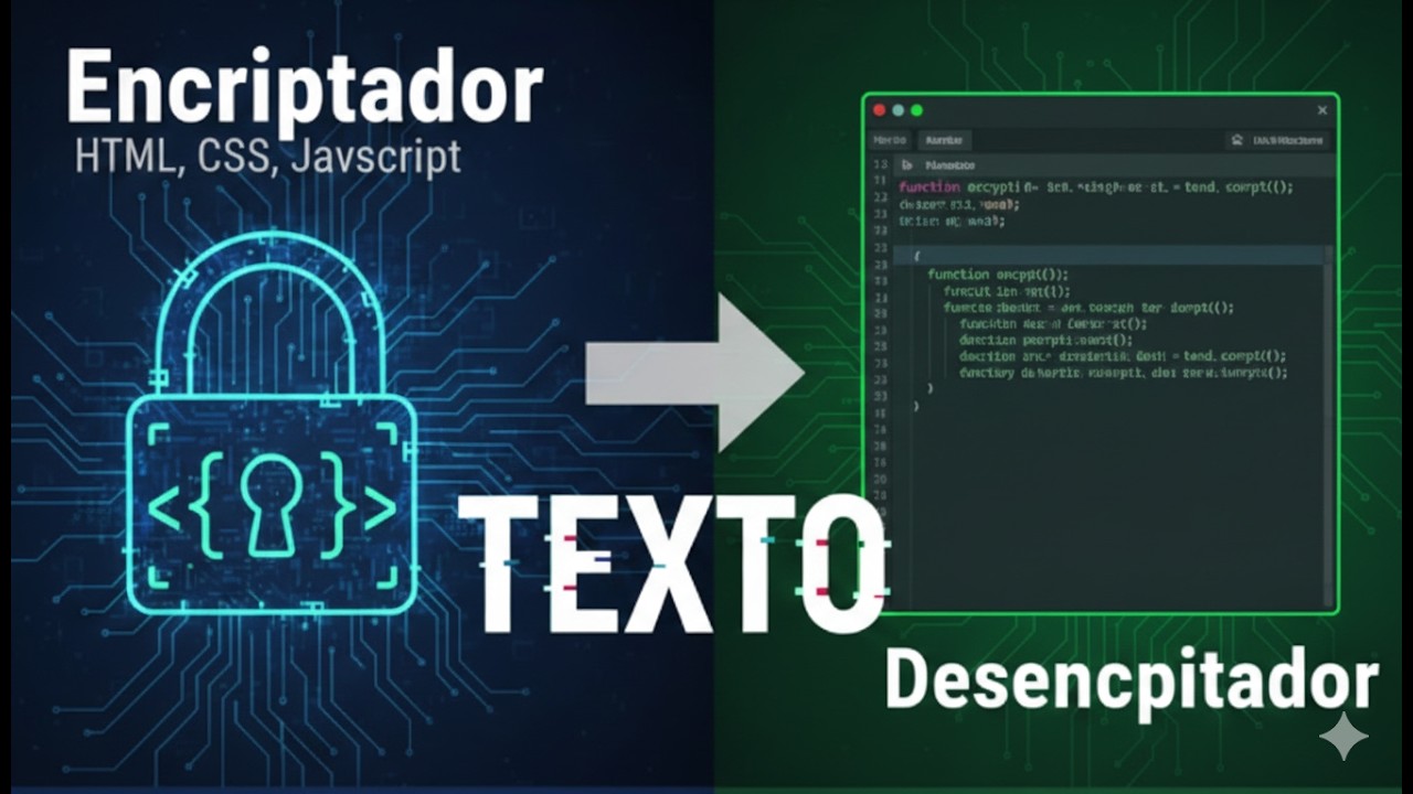 Encriptador / Desencriptador de Texto con Html, Css y JavaScript #html ...