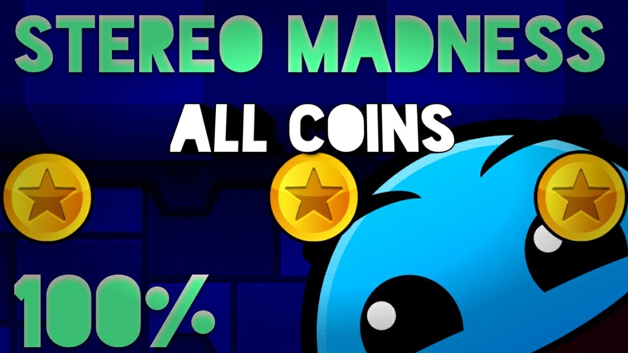 Geometry Dash: Level 1 Stereo Madness [All coins] - YouTube