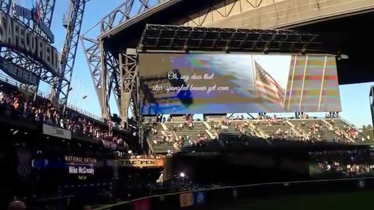 A Pearl Jam/Jimi Hendrix National Anthem at Mariners game tonight