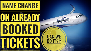 How to change Name on your Flight Ticket | Indigo Flight update | Finnistia