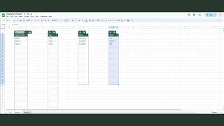 Setting up tables in Google Sheets (Assignment Tracker part 1)