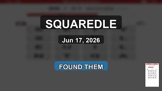 Squaredle: Found All 93 Words (Jun 17)