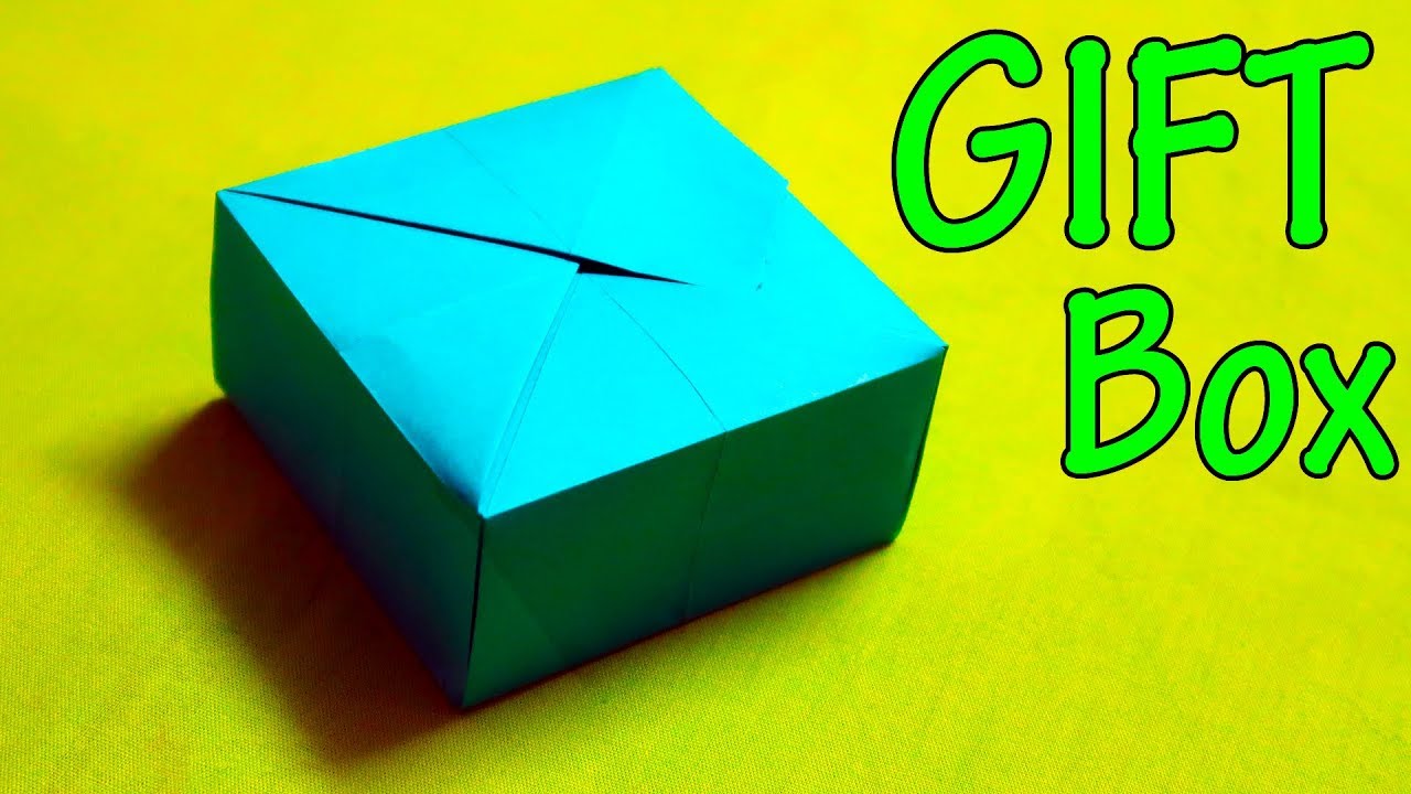 Origami Gift Box With One Sheet Of Paper